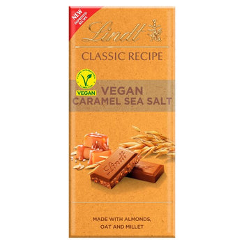 Lindt Classic Recipe Vegan Salted Caramel Chocolate Bar 100g