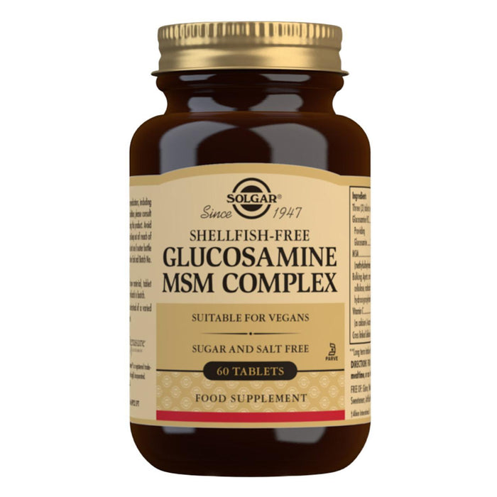أقراص سولجار الجلوكوزامين MSM المعقدة (خالية من المحار) 60 في العبوة