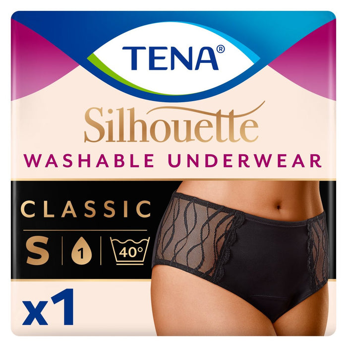 ملابس داخلية تينا ليدي سيلويت قابلة للغسل، لون أسود، مقاس S