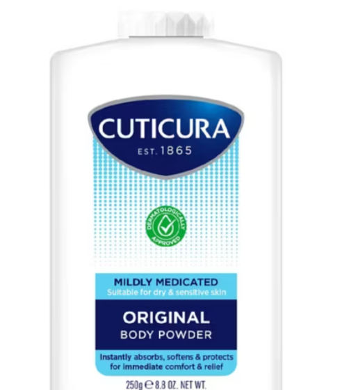 Cuticura Talc légèrement médicamenté poudre 250g