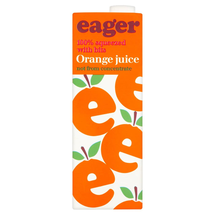 عصير برتقال إيجر مع قطع غير مركزة 1 لتر