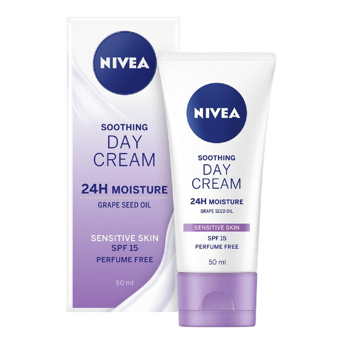 Nivea Day Cream Face hydratant pour la peau sensible SPF15 50ml