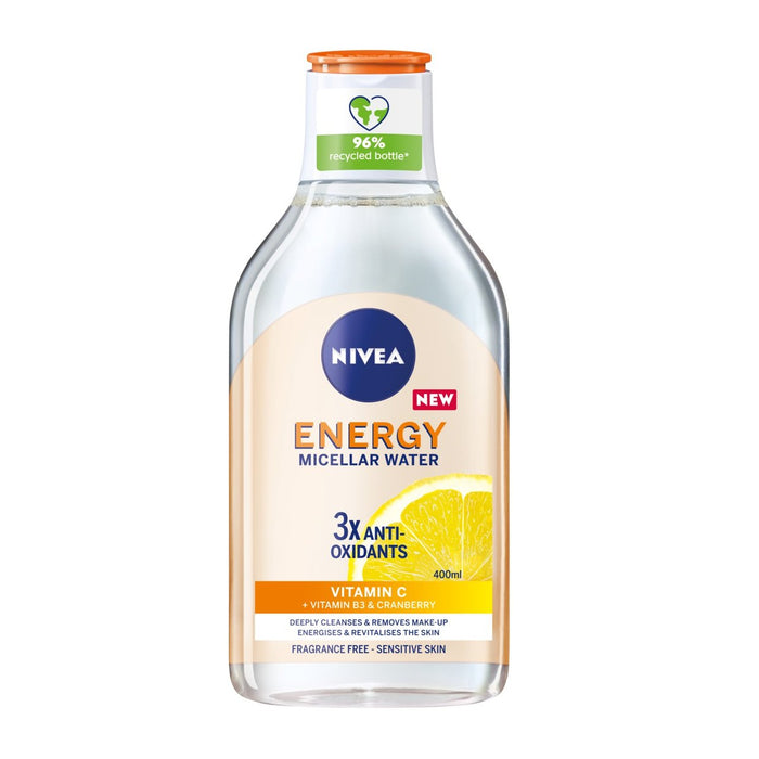 Nivea Energy Micellar Water Make -up Remover mit Vitamin C 400 ml
