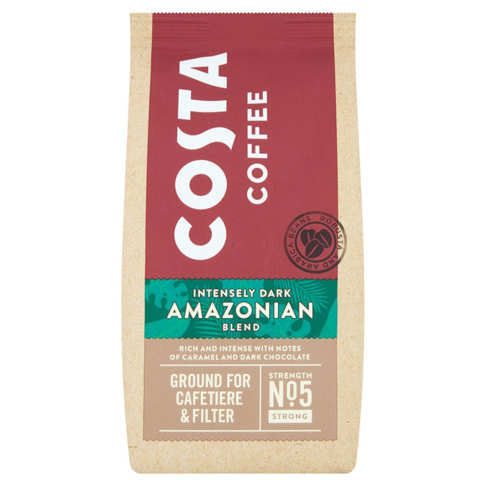 قهوة كوستا مطحونة بمزيج أمازوني داكن اللون 200 جرام
