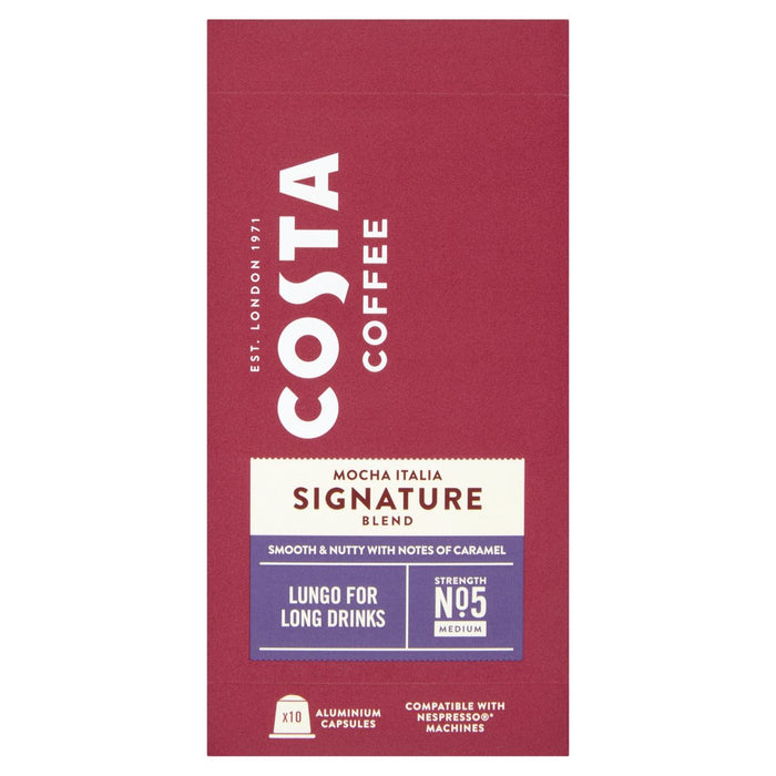 قهوة كوستا كوفي نسبرسو متوافقة مع Signature Blend Lungo 10 في كل عبوة