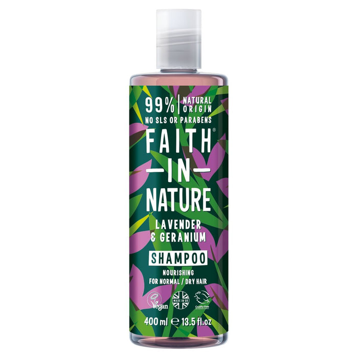 Faith in Nature Lavender & Geranium shampooing 400ml