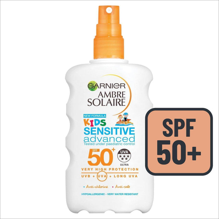 Garnier Ambre Solaire Kids Sensitive Anti-Sand-Sun-Creme-Spray-Spray SPF50+ 200 ml
