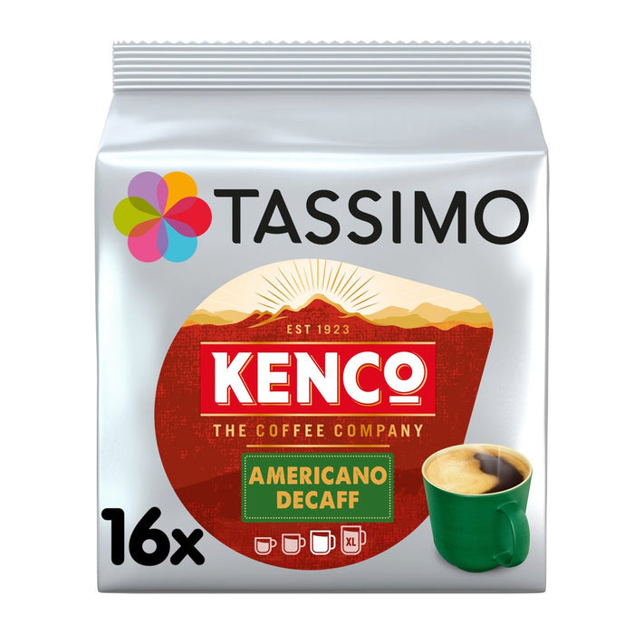 كبسولات قهوة منزوعة الكافيين أمريكانو من تاسيمو كينكو، 16 عبوة في كل عبوة