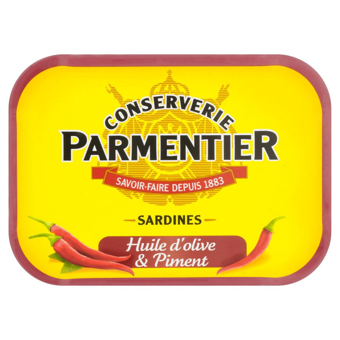 H. Parmentier Sardines Olive Huile & Chilli 135G