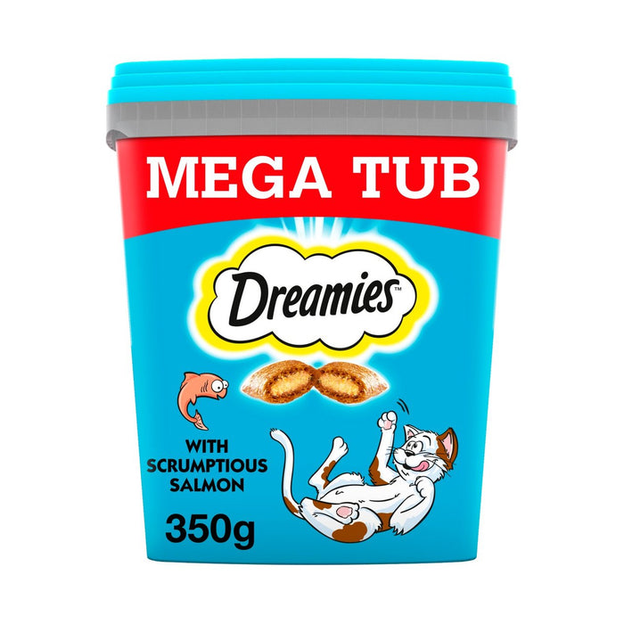 دريميز - مكافآت القطط البالغة 1+ مع حوض سمك السلمون 350 جرام