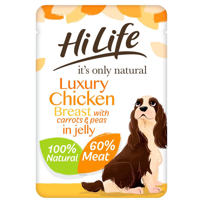 Hilife seine einzige natürliche Hühnerbrust, Erbsen & Karotten 100g