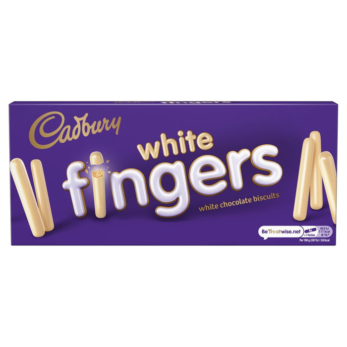 Galletas de chocolate blanco Cadbury Fingers 114g 