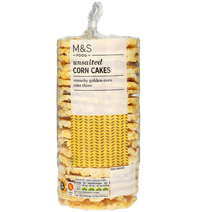 M&S Cakes de maíz sin sal 150 g