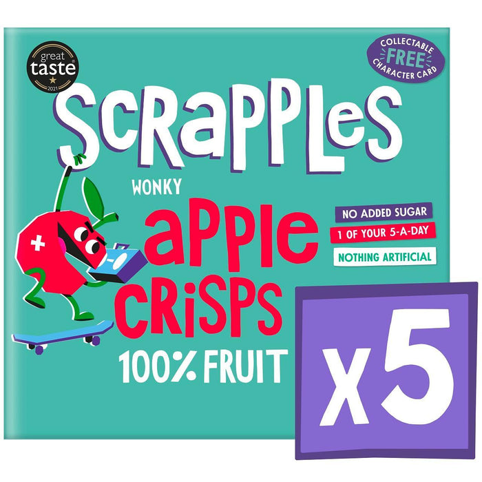 سكرابلز كيدز - رقائق التفاح متعددة الأغراض 5 × 12 جم