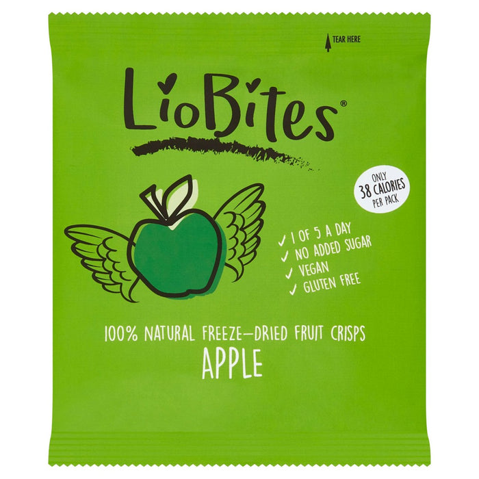 ليو بايتس رقائق التفاح المجففة بالتجميد 10 جرام
