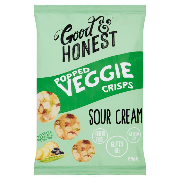 Good & Honest Popped Veggie Soya Pea Sour Cream 85g